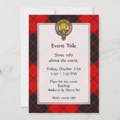 Invitation Clan MacLeod de Raasay Crest (Devant)