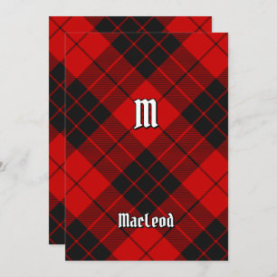 Invitation Clan Macleod de Raasay Tartan
