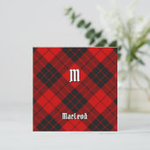 Invitation Clan Macleod de Raasay Tartan (Debout devant)