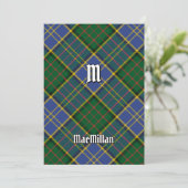 Invitation Clan MacMillan Chasse Tartan (Debout devant)