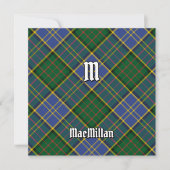 Invitation Clan MacMillan Chasse Tartan (Devant)