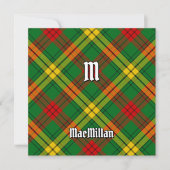 Invitation Clan MacMillan Tartan (Devant)