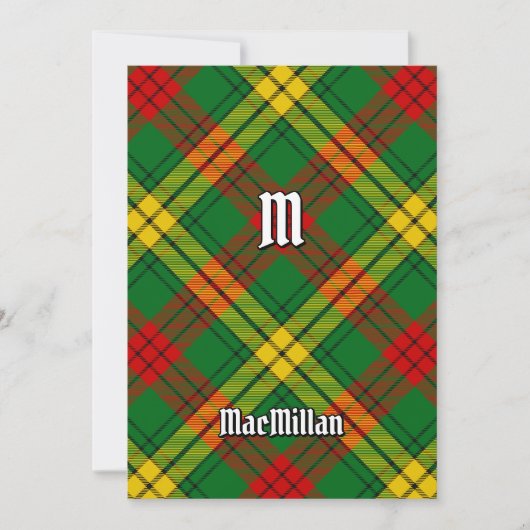 Invitation Clan MacMillan Tartan (Devant)