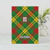 Invitation Clan MacMillan Tartan (Debout devant)