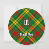 Invitation Clan MacMillan Tartan (Devant)