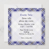 Invitation Clan MacPherson robe bleue Tartan (Dos)