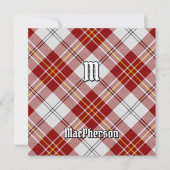 Invitation Clan MacPherson Robe Rouge Tartan (Devant)