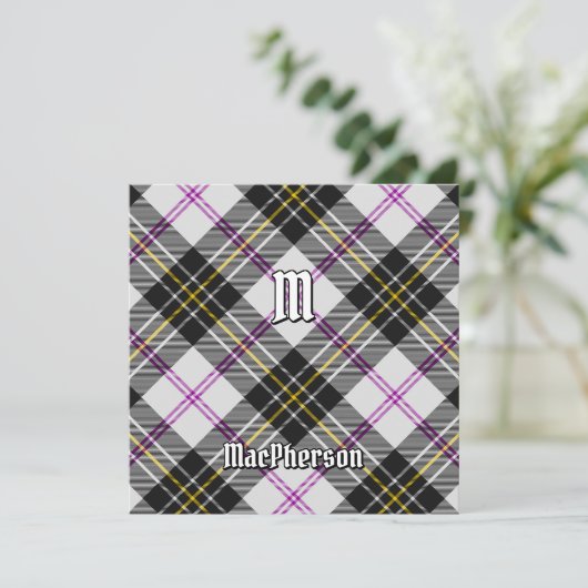 Invitation Clan MacPherson robe Tartan (Debout devant)