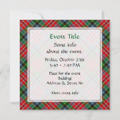 Invitation Clan MacPherson Tartan (Dos)