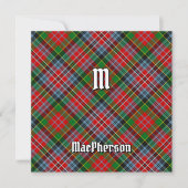 Invitation Clan MacPherson Tartan (Devant)