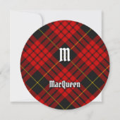 Invitation Clan MacQueen Tartan (Devant)