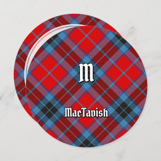 Invitation Clan MacTavish Tartan (Devant / Derrière)