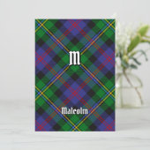 Invitation Clan Malcolm Tartan (Debout devant)