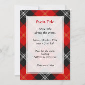 Invitation Clan Marjoribanks Tartan (Dos)
