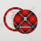 Invitation Clan Marjoribanks Tartan (Devant / Derrière)