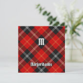 Invitation Clan Marjoribanks Tartan (Debout devant)
