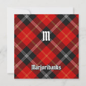 Invitation Clan Marjoribanks Tartan (Devant)