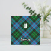 Invitation Clan Morrison Chasse Tartan (Debout devant)