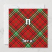 Invitation Clan Morrison Red Tartan (Devant)