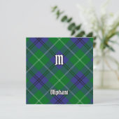 Invitation Clan Oliphant Tartan (Debout devant)