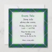 Invitation Clan Oliphant Tartan (Dos)