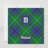 Invitation Clan Oliphant Tartan (Devant)
