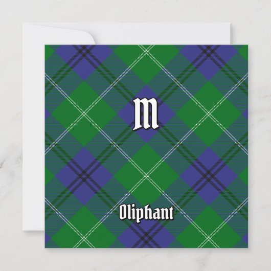 Invitation Clan Oliphant Tartan (Devant)