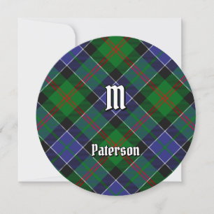 Invitation Clan Paterson Tartan