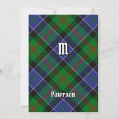 Invitation Clan Paterson Tartan (Devant)