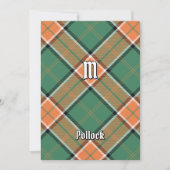 Invitation Clan Pollock Tartan (Devant)