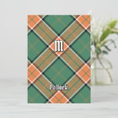 Invitation Clan Pollock Tartan (Debout devant)