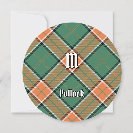 Invitation Clan Pollock Tartan (Devant)
