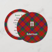 Invitation Clan Robertson Tartan (Devant / Derrière)