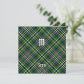 Invitation Clan Scott Green Tartan (Debout devant)