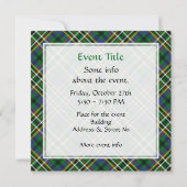 Invitation Clan Scott Green Tartan (Dos)