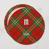 Invitation Clan Scott Red Tartan (Devant / Derrière)