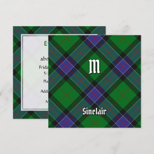 Invitation Clan Sinclair Chasse Tartan