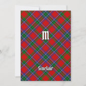 Invitation Clan Sinclair Tartan (Devant)