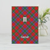 Invitation Clan Sinclair Tartan (Debout devant)