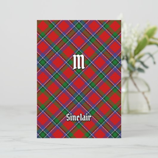 Invitation Clan Sinclair Tartan (Debout devant)