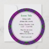Invitation Clan Wardlaw Tartan (Dos)