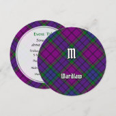 Invitation Clan Wardlaw Tartan (Devant / Derrière)