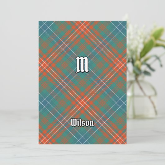 Invitation Clan Wilson Ancienne Tartan (Debout devant)