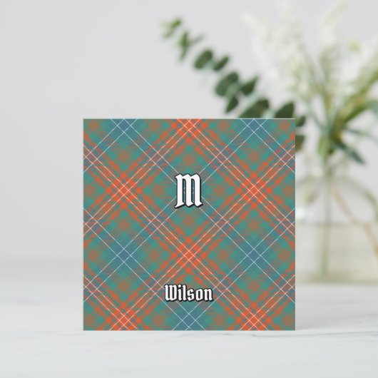 Invitation Clan Wilson Ancienne Tartan (Debout devant)