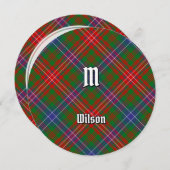 Invitation Clan Wilson Modern Tartan (Devant / Derrière)
