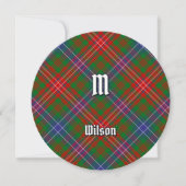 Invitation Clan Wilson Modern Tartan (Devant)