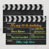 Invitation clapet de cinéma (Devant / Derrière)