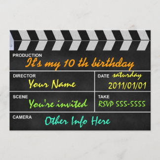 Invitation clapet de cinéma