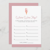 Invitation CLARA Reto Glace Cream Se Rangeait Où Ils Étaient (Devant / Derrière)