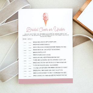 Invitation CLARA Retro Blush Over Under Fête des mariées Game